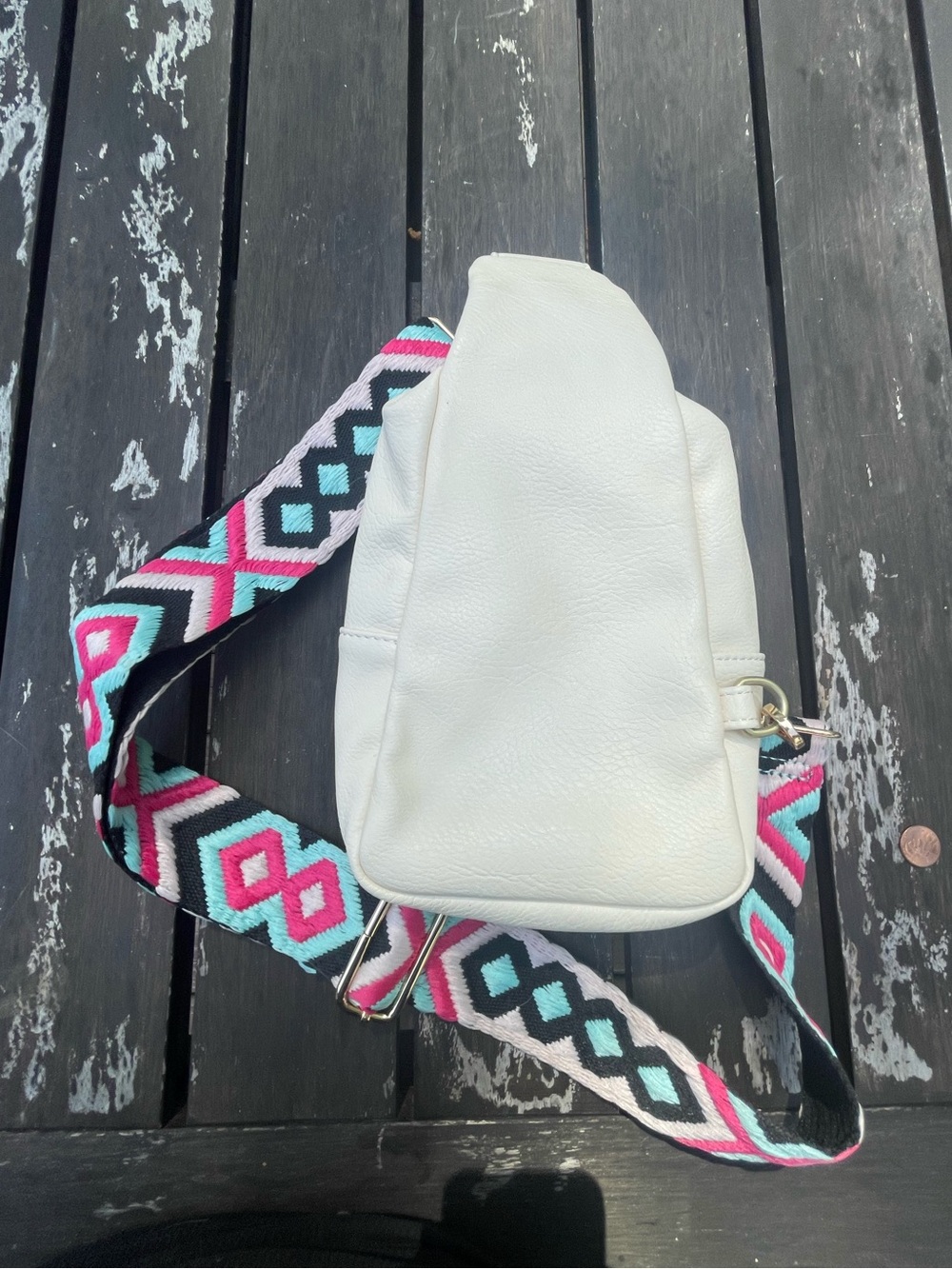 Anthropologie Urban Originals Liberty Sling Bag Crossbody with Guitar Strap